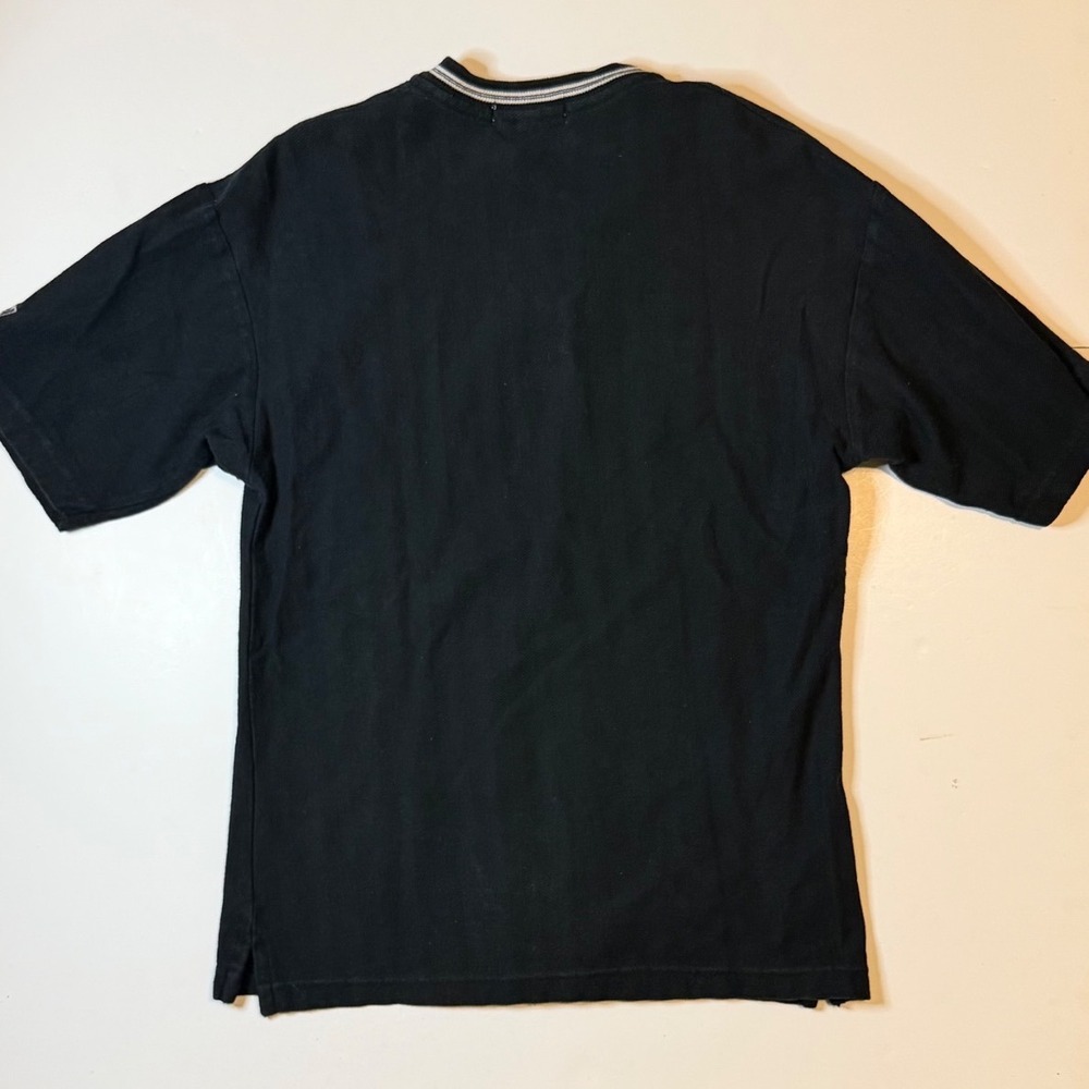 WCW Goldberg Who's Next Henley Shirt Mens Medium Black Vintage 90s Time Out Tee - Picture 7 of 7